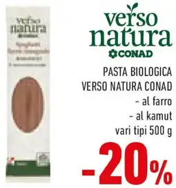 Conad Pasta biologica VERSO NATURA CONAD offerta
