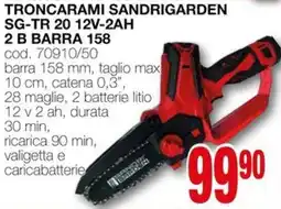 Mondo Brico Troncarami sandrigarden SG-TR 20 12V-2AH 2 B BARRA 158 offerta