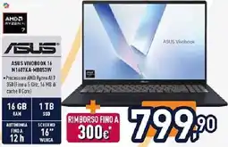 Unieuro ASUS VIVOBOOK 16 M1607KA-MB053W offerta