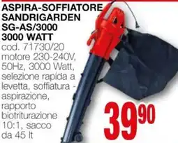 Mondo Brico Aspira-soffiatore sandrigarden SG-AS/3000 3000 WATT offerta