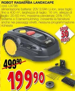 Mondo Brico Robot rasaerba landxcape offerta