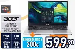 Unieuro acer ASPIRE GO 15 (AG15-42P-R909) offerta