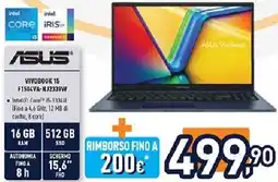 Unieuro ASUS VIVOBOOK 15 F1504VA-NJ2339W offerta