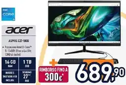 Unieuro acer ASPIRE C27-1800 offerta