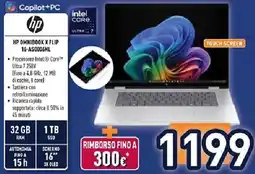Unieuro hp HP OMNIBOOK X FLIP 16-AS0006HL offerta