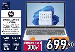 Unieuro hp OMNIBOOK 5 LAPTOP AI 16-AF1006NL offerta