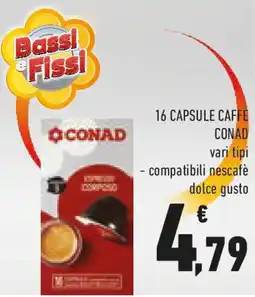 Conad 16 capsule caffe CONAD offerta