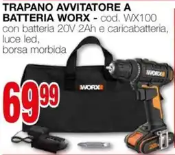 Mondo Brico Trapano avvitatore a batteria WORX offerta