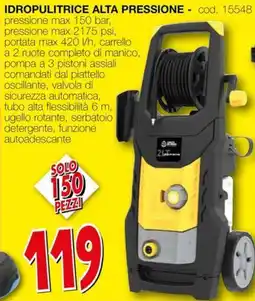 Mondo Brico Idropulitrice alta pressione offerta