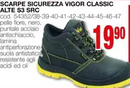 Mondo Brico Scarpe sicurezza vigor classic alte S3 SRC offerta