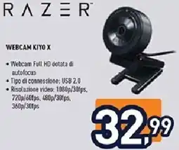 Unieuro RAZER WEBCAM KIYO X offerta