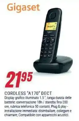 Trony Panasonic CORDLESS "A170" DECT offerta