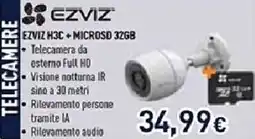 Unieuro EZVIZ H3C + MICROSD 32GB offerta