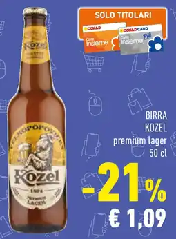 Conad Birra KOZEL offerta