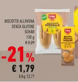 Conad Biscotto all'avena senza glutine SCHÄR offerta