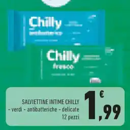 Conad Salviettine intime CHILLY offerta