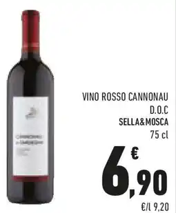 Conad Vino rosso cannonau D.O.C SELLA&MOSCA offerta