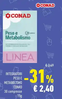 Conad Integratori peso e metabolismo CONAD offerta