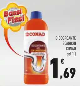 Conad Disgorgante scarichi CONAD gel offerta