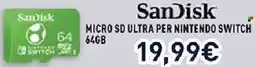 Unieuro SanDisk MICRO SD ULTRA PER NINTENDO SWITCH 64 GB offerta