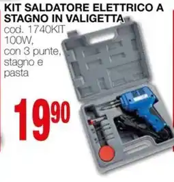 Mondo Brico Kit saldatore elettrico a stagno in valigetta offerta