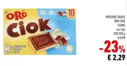 Conad Merende snack ORO CIOK SAIWA offerta