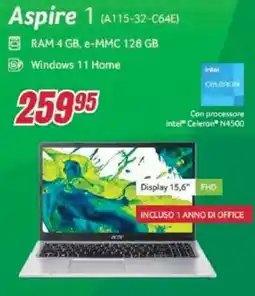 Trony Acer Aspire 1 (A115-32-C64E) offerta
