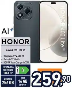 Unieuro HONOR 400 LITE 5G offerta