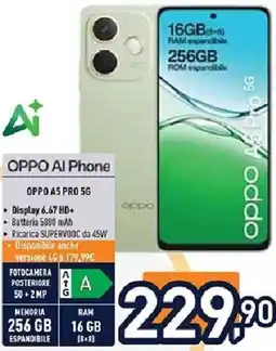 Unieuro OPPO A5 PRO 5G offerta