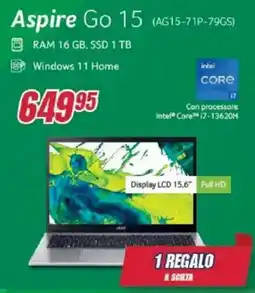Trony Acer Aspire Go 15 (AG15-71P-79GS) offerta