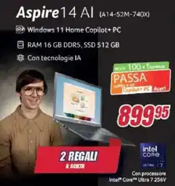 Trony Acer Aspire 14 Al (A14-52M-740X) offerta