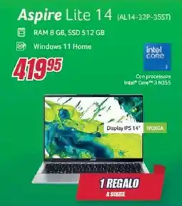 Trony Acer Aspire Lite 14 (AL14-32P-35ST) offerta