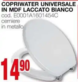 Mondo Brico Copriwater universale è cassetta di risciacquo in mdf laccato bianco offerta
