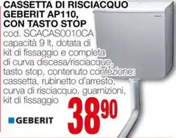 Mondo Brico Geberit cassetta di risciacquo geberit ap110, con tasto stop offerta