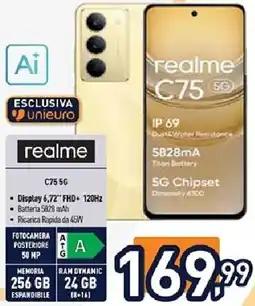 Unieuro realme C75 5G offerta