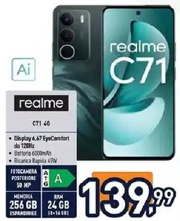 Unieuro realme C71 4G offerta