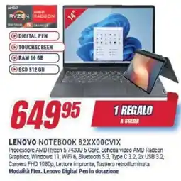 Trony LENOVO NOTEBOOK 82XX00CVIX offerta