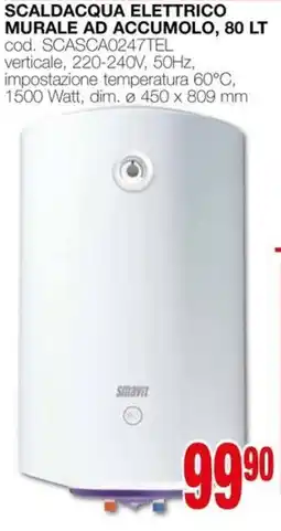 Mondo Brico Scaldacqua elettrico murale ad accumolo offerta