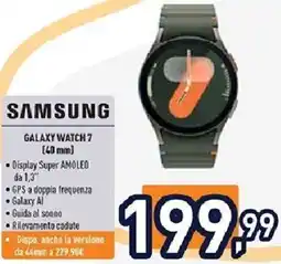 Unieuro SAMSUNG GALAXY WATCH 7 (40 mm) offerta