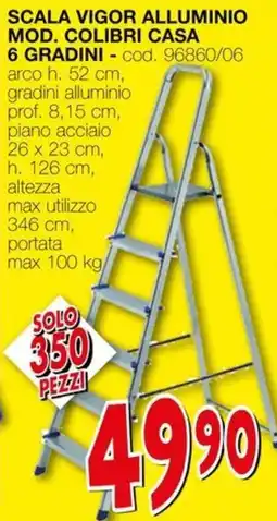 Mondo Brico Scala facal briko-blu bb/3 6 gradini offerta