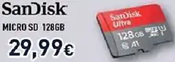 Unieuro SanDisk MICRO SD 128GB offerta