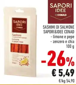 Conad Sashimi di salmone SAPORI&IDEE CONAD offerta