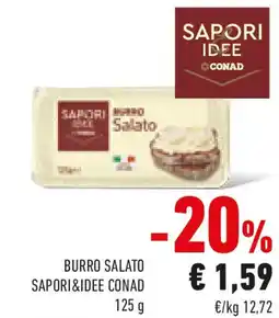 Conad Burro salato SAPORI&IDEE CONAD offerta