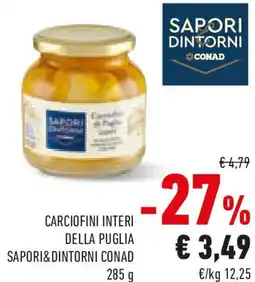 Conad Carciofini interi della puglia SAPORI&DINTORNI CONAD offerta
