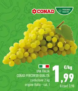 Conad Uva italia CONAD PERCORSO QUALITÀ offerta