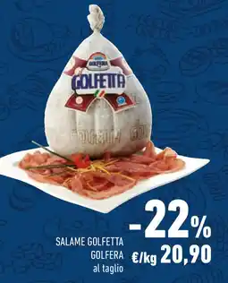 Conad Salame golfetta GOLFERA offerta