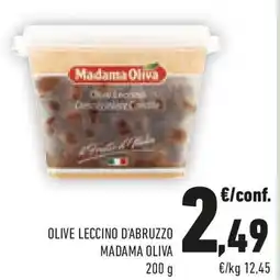 Conad Olive leccino d'abruzzo MADAMA OLIVA offerta