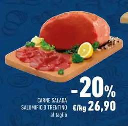 Conad Carne salada salumificio trentino offerta