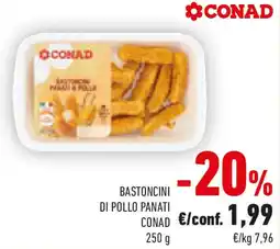 Conad Bastoncini di pollo panati CONAD offerta