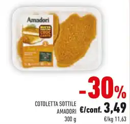 Conad Cotoletta sottile AMADORI offerta
